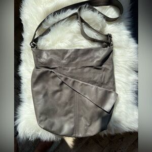 Rough & Tumble Grey Crossbody Strap with Outside Pockets and second hand strap